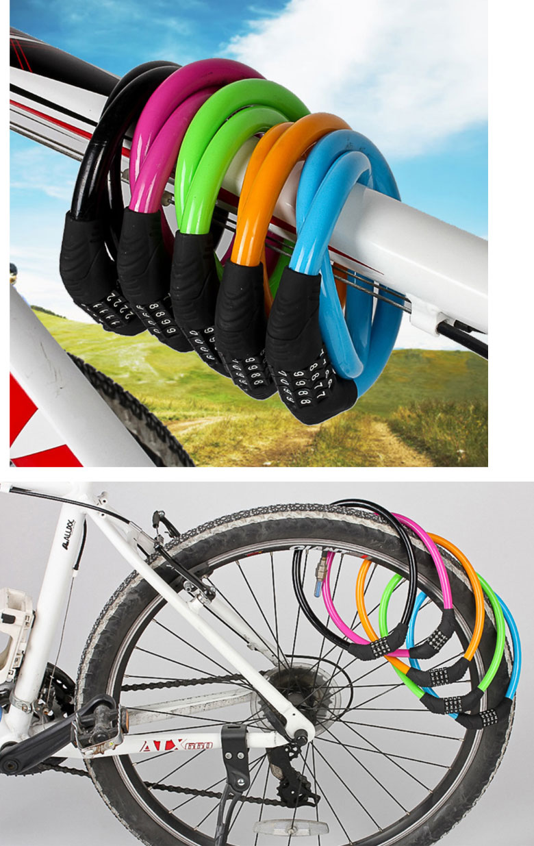 自転車 鍵 コンパクト ワイヤーロック