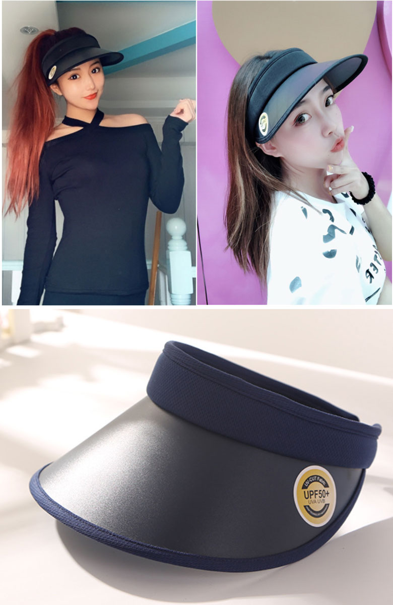 UVサンバイザー アクア