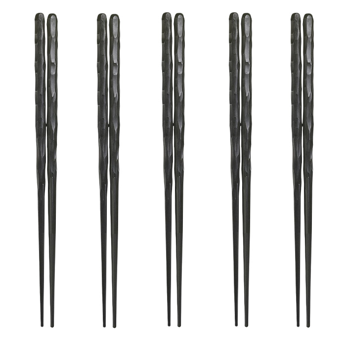 箸 お箸 すべらない 5膳 6膳セット 食洗機対応 おはし 六角箸 樹脂箸