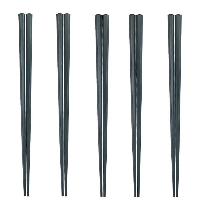 箸 お箸 すべらない 5膳 6膳セット 食洗機対応 おはし 六角箸 樹脂箸