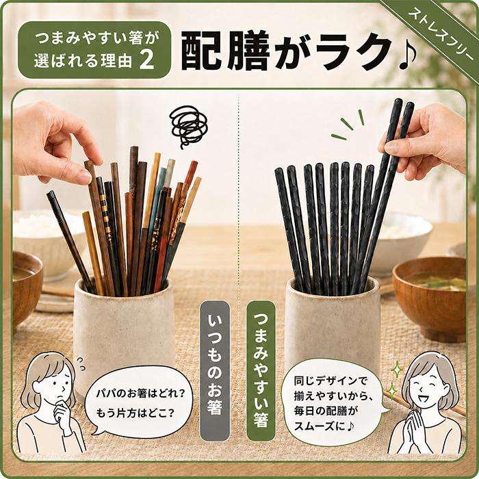 箸 食洗機対応 お箸 すべらない 10膳セット箸 おはし 樹脂箸 乾燥機