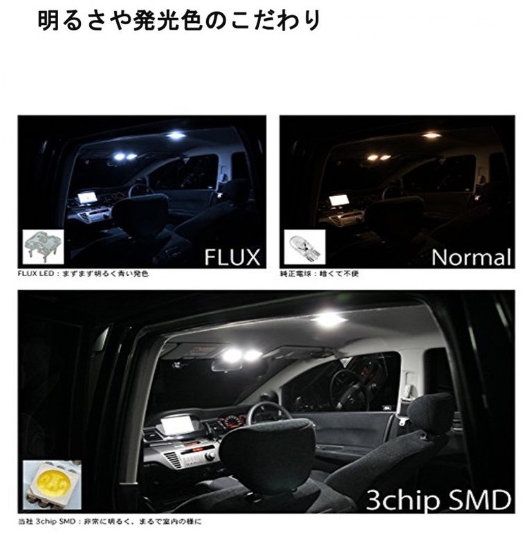 LEDルームランプ ホンダ RG ステップワゴン RK1/2 ステップワゴン スパーダ他 ホワイト 6点セット 送料無料  :90-YKBC-69UG:Life Ideas - 通販 - Yahoo!ショッピング