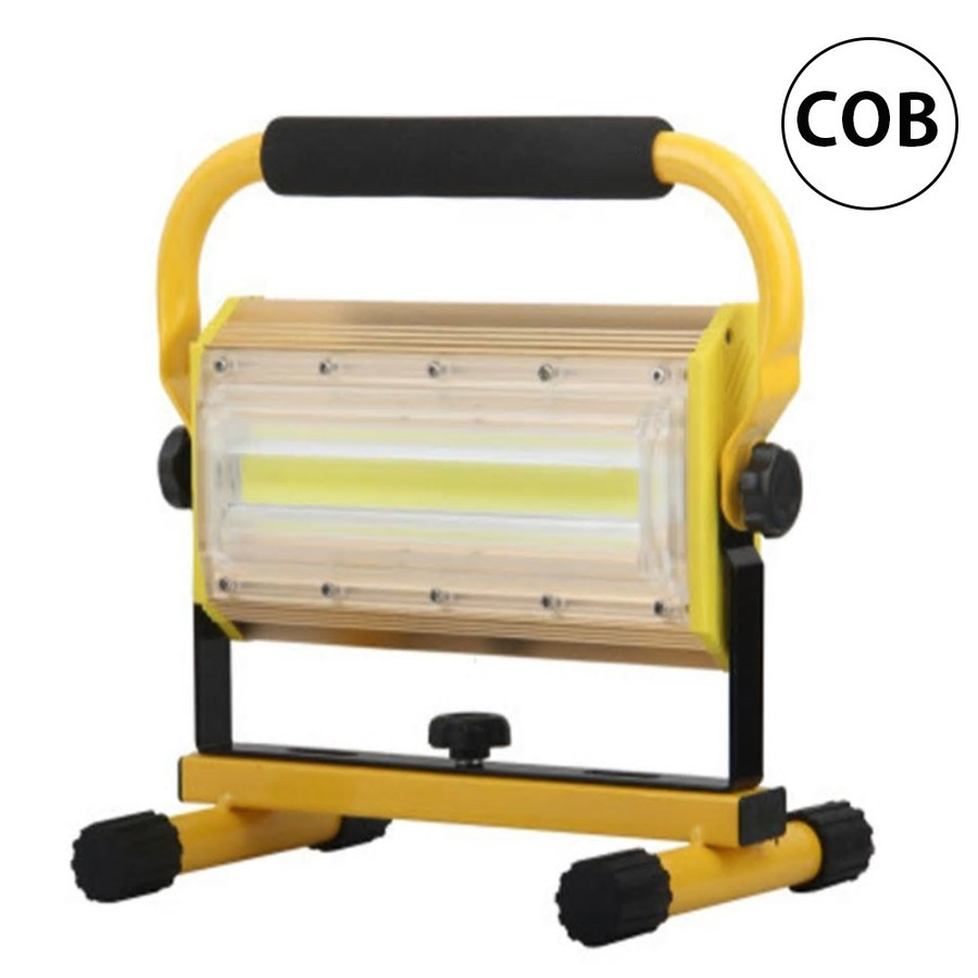 LED投光器 ポータブル 充電式 屋外用 COB ledライト 360°回転角度 作業灯 アウトドア 釣り 100W 6000K 手持ち 置き型  ワイド＆スポット