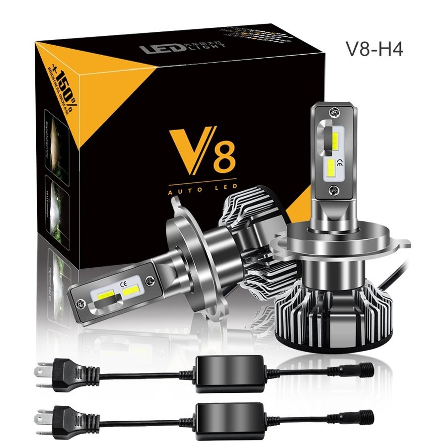 LEDヘッドライト V8 フォグランプ H4 Hi/Lo H7 H8 H9 H11 H16 HB3 HB4 車検対応 16000LM 50W VLチップ 6500K 2本セット 送料無料｜lifeideas｜02