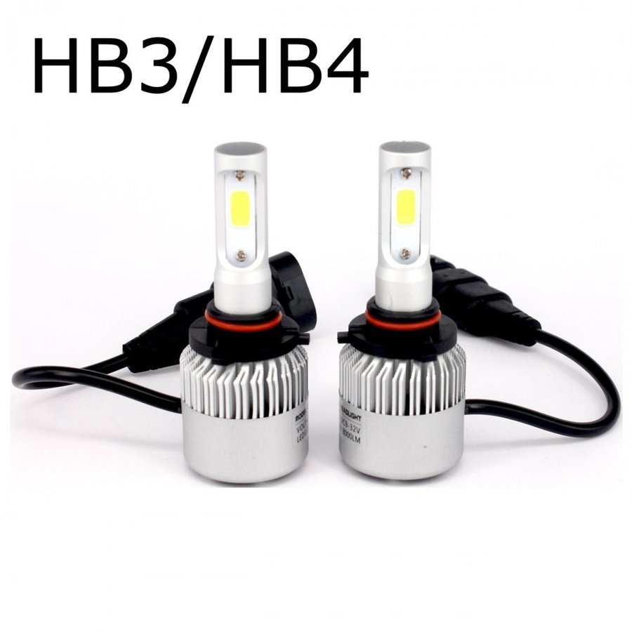 LEDヘッドライト X2 フォグランプ H4 H1 H3 HB3 HB4 H7 H8 H11 H16 COBチップ搭載 DC12V専用 72W  8000ルーメン 6500K ホワイト 2本セット 送料無料 :X2:Life Ideas - 通販 - Yahoo!ショッピング