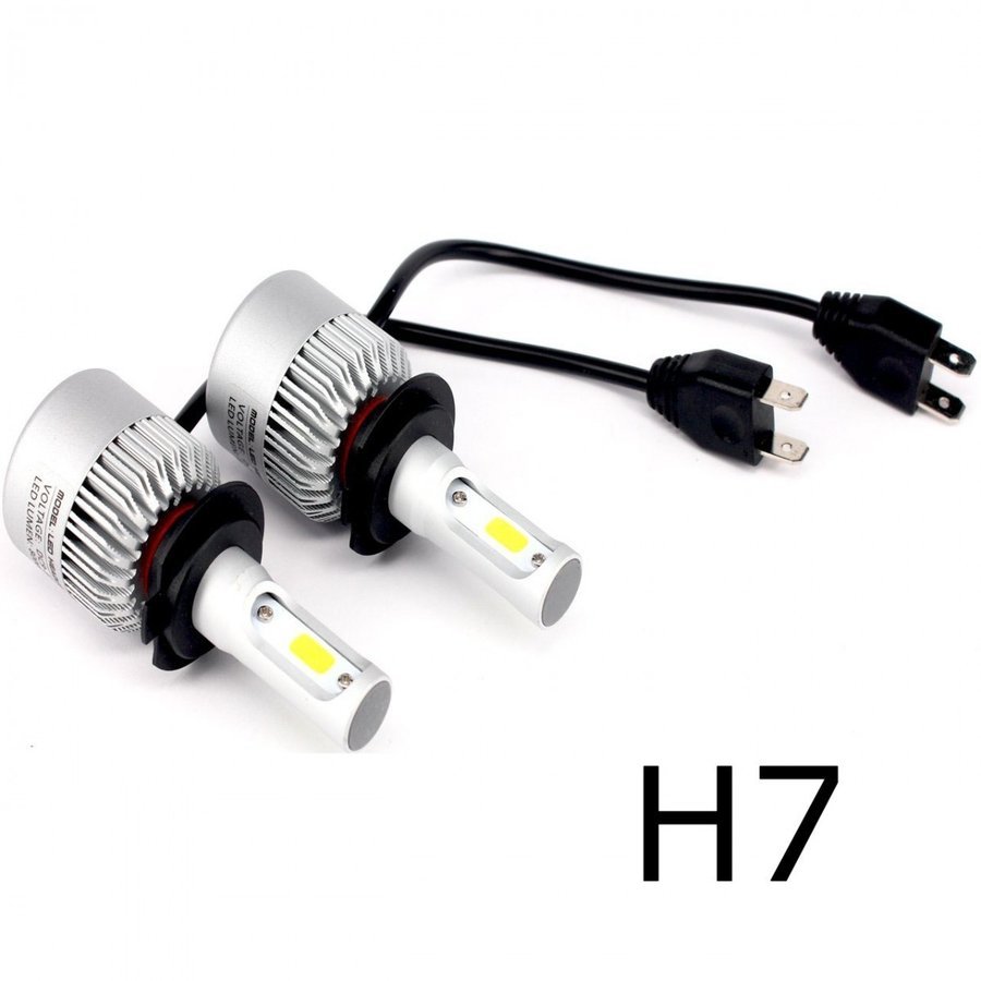 LEDヘッドライト X2 フォグランプ H4 H1 H3 HB3 HB4 H7 H8 H11 H16 COBチップ搭載 DC12V専用 72W  8000ルーメン 6500K ホワイト 2本セット 送料無料 :X2:Life Ideas - 通販 - Yahoo!ショッピング