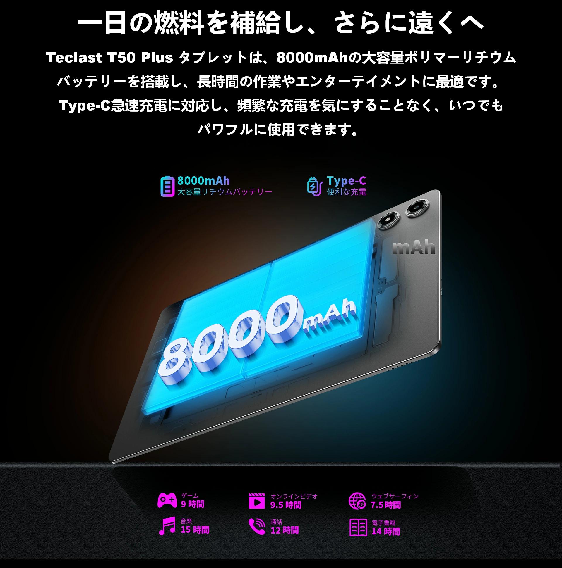 TECLAST T50Plus Androidタブレット 11インチ TECLAST 【性能アップ・価格そのまま】タブレット 11インチ Android15