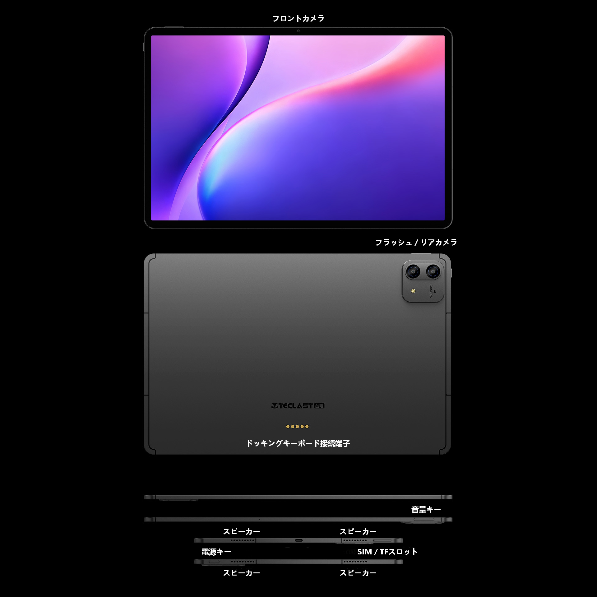 TECLAST 【T70から大幅進化】TECLAST T70Pro タブレット 14インチ 2240