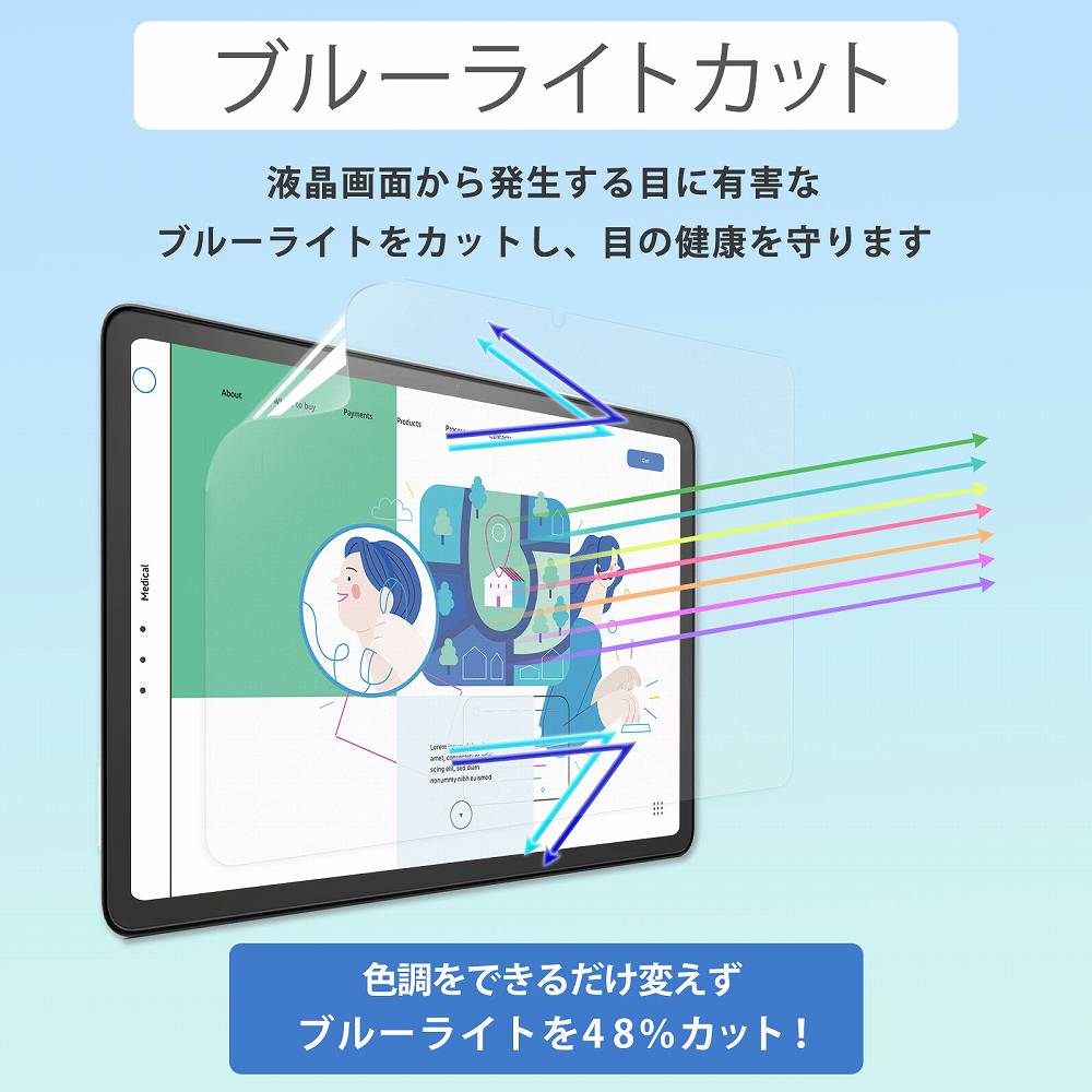 ライフイノテック（Lifeinnotech） Fireタブレット 保護フィルム Fire