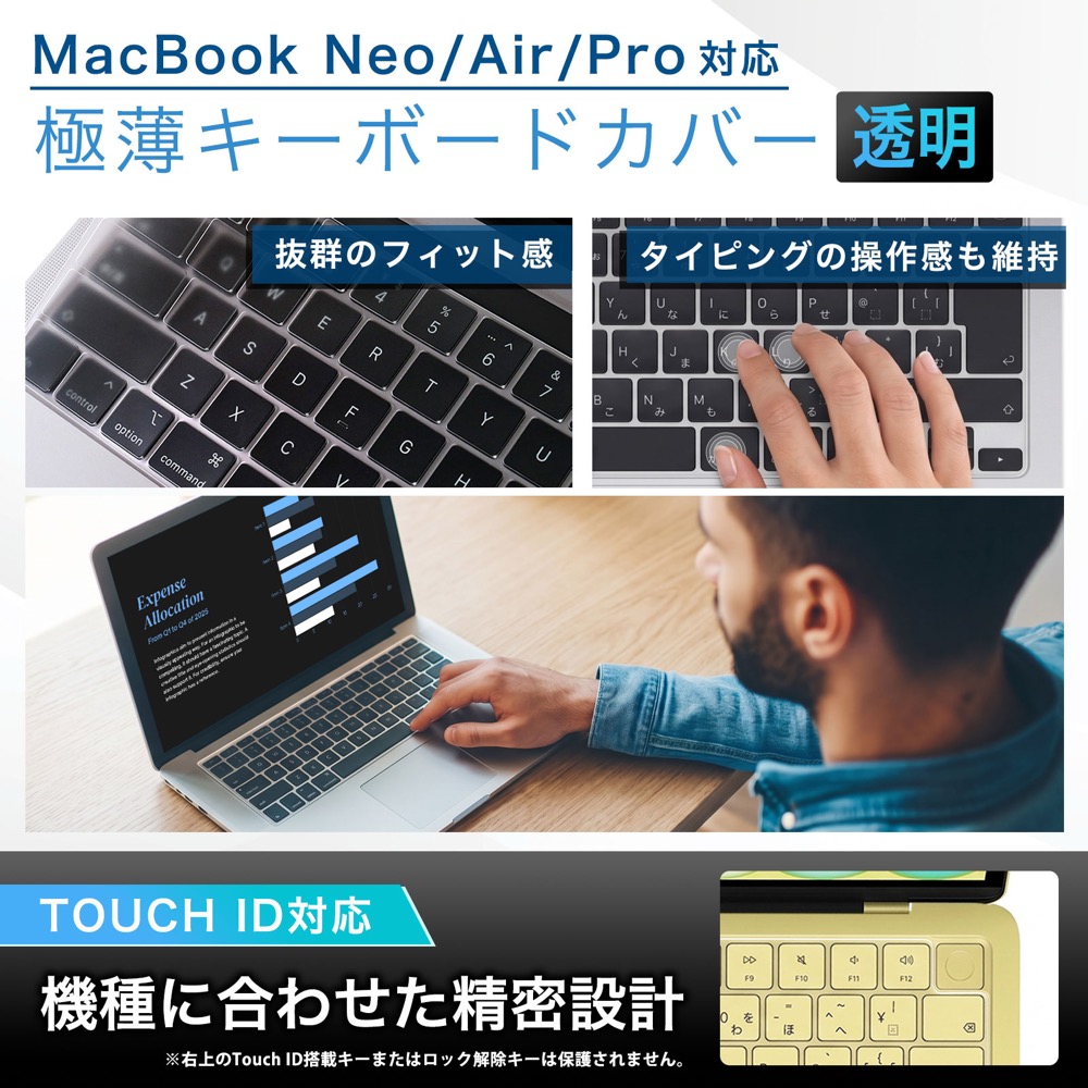 ライフイノテック（Lifeinnotech） MacBook Neo Air Pro キーボード