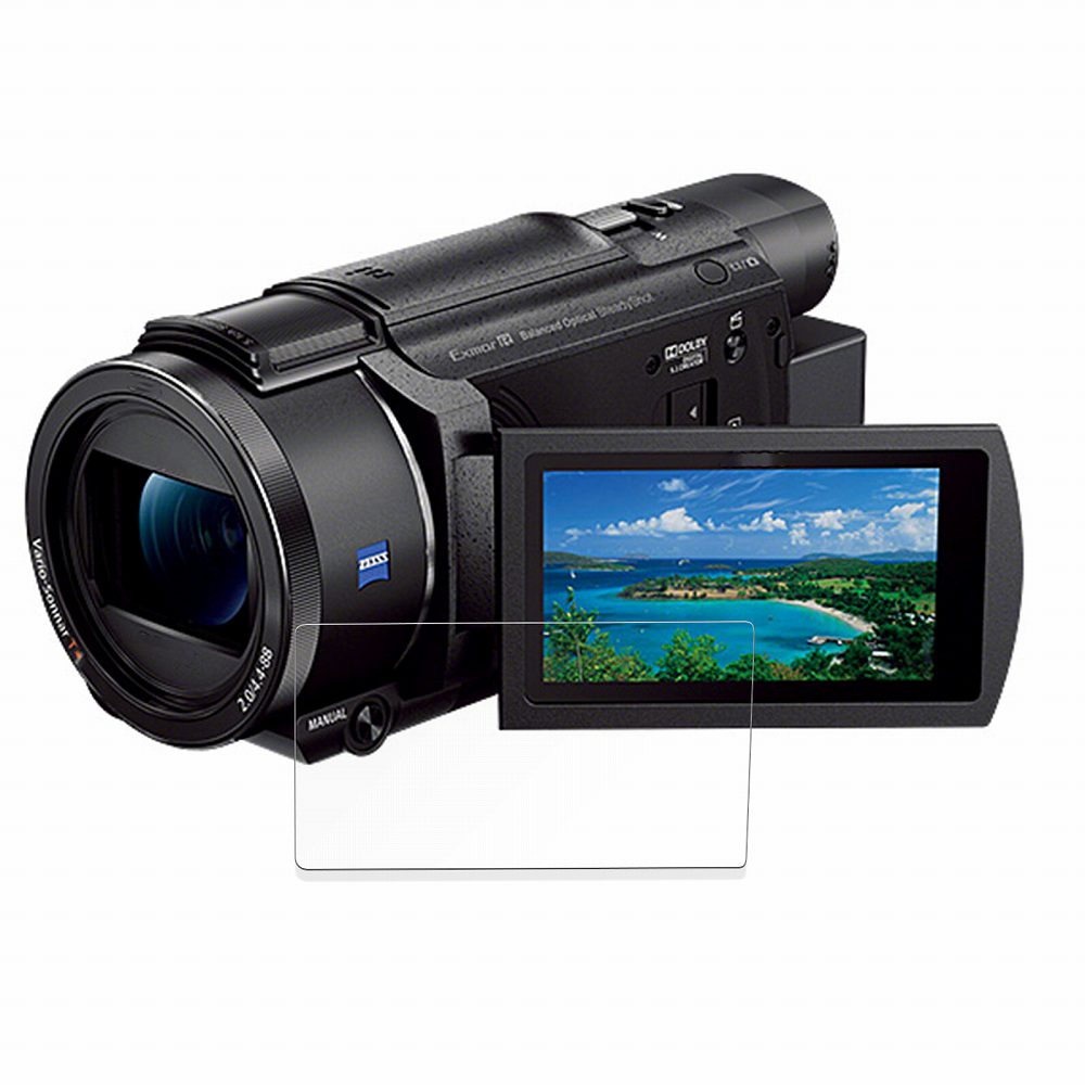 SONY FDR-AX60 用 保護フィルム 9H高硬度 反射低減 ブルーライトカット フィルム 強化ガラスと同等の高硬度｜lifeinnotech1