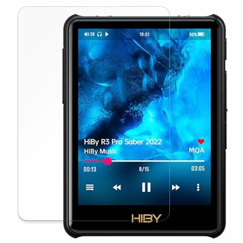 HiBy Music New R3 Pro Saber 向けの 保護フィルム 曲面対応 光沢仕様 ブルーライトカットフィルム キズ修復 日本製｜lifeinnotech1