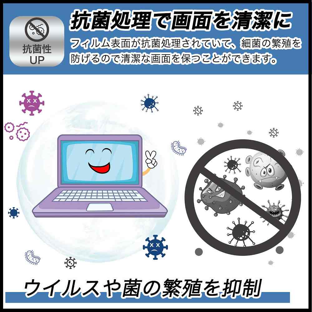 富士通 LIFEBOOK UHシリーズ UH08/H3 , UH09/H3 14インチ 16:10 向けの ブルーライトカット フィルム 液晶保護フィルム 光沢仕様｜lifeinnotech1｜05