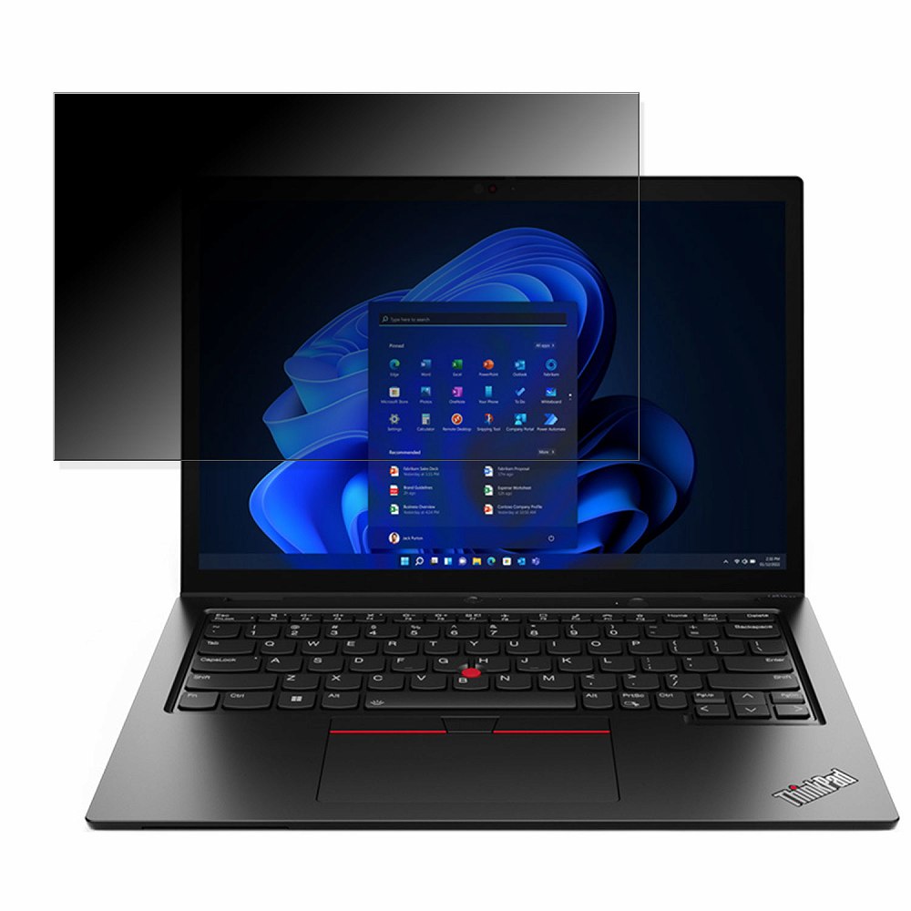  Lenovo ThinkPad L380 [13.3インチ] のぞき見防止 プライバシーフィルター 薄型 覗き見防止 液晶保護 反射防止 キズ防止 やわらか メール便送料無料
