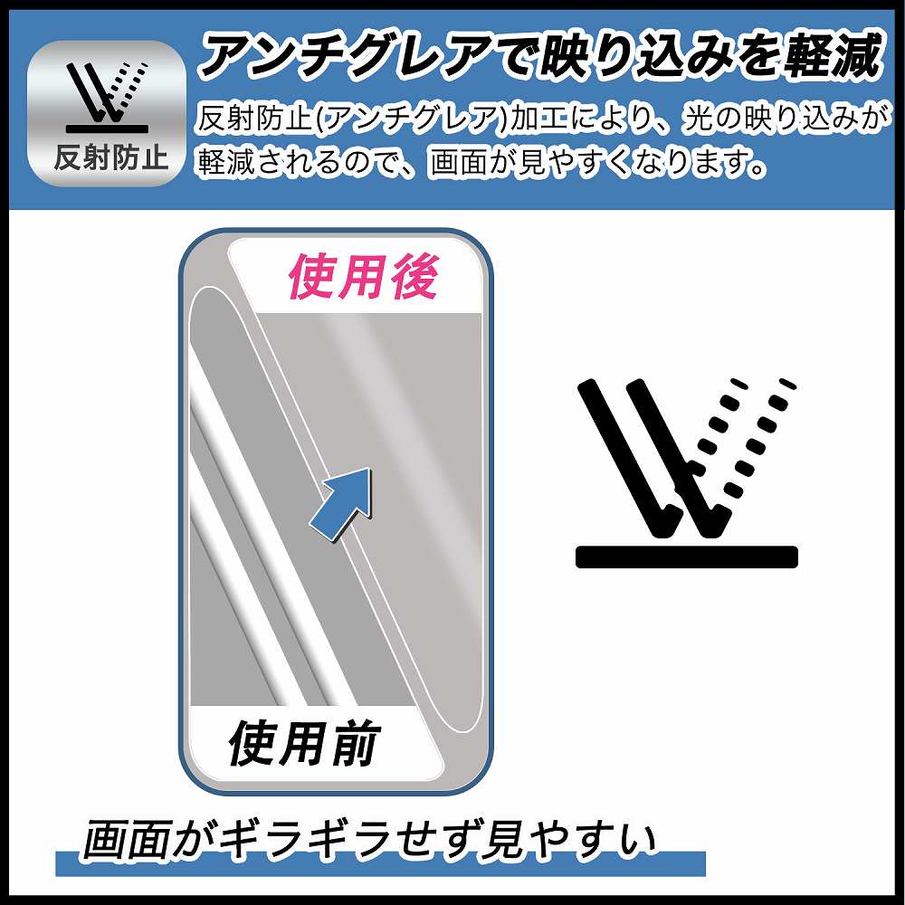 Verizon Wireless Orbic JOY 4G 向けの ペーパーライク フィルム 紙のような書き心地 液晶 保護フィルム 反射低減 日本製｜lifeinnotech1｜03
