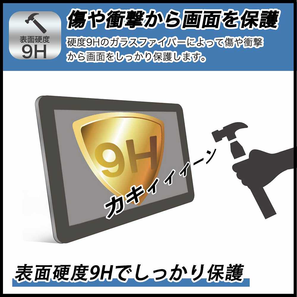 Samsung Galaxy Tab S9 FE 向けの ガラスフィルム (極薄ファイバー) 保護フィルム  9H高硬度 反射低減 日本製｜lifeinnotech1｜02