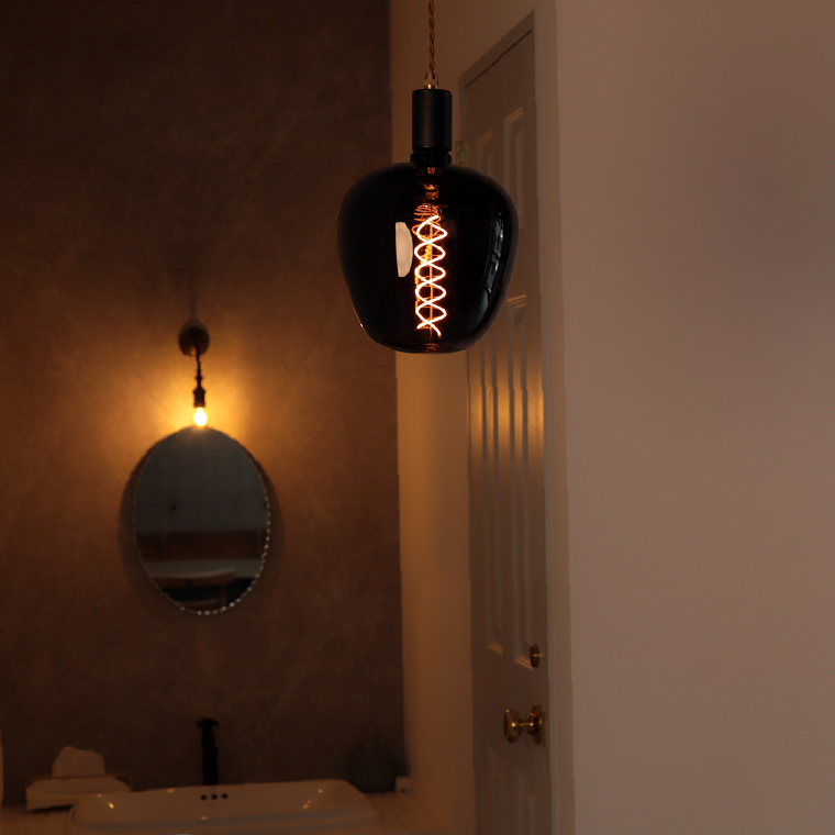 EdisonBulb 2個セット LED電球 E26 ノワール ポム POMME NOIR 調光器