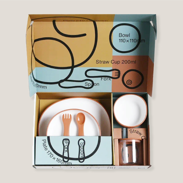 KINTO キントー BONBO 6pcs ボンボ ベビー食器セット 子供食器セット おしゃれ 北欧 キッズ 割れにくいコップ プレート 離乳食 出産祝い プレゼント お食い初め | KINTO | 04