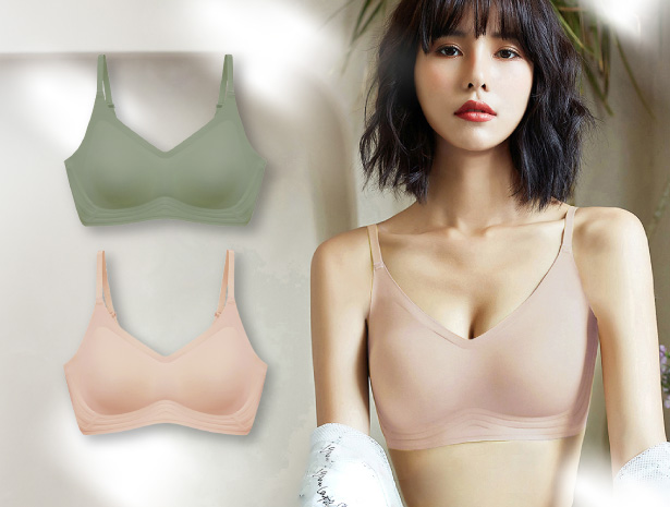 【数量限定／仕様変更前モデル】通常2,420円→特別価格 プレスリム ストラップシームレスブラ ナイトブラ 育乳 ノンワイヤーブラ 昼夜兼用 夜用ブラジャー 脇高
