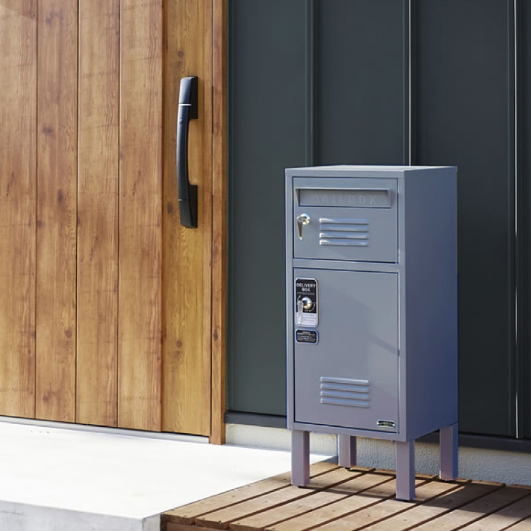 宅配ボックス ポスト 宅配BOX 戸建て用 完成品 宅配便ボックス置き配0820 郵便ポスト 宅配ボックス 2段 セトクラフト 戸建て 屋外 置き配