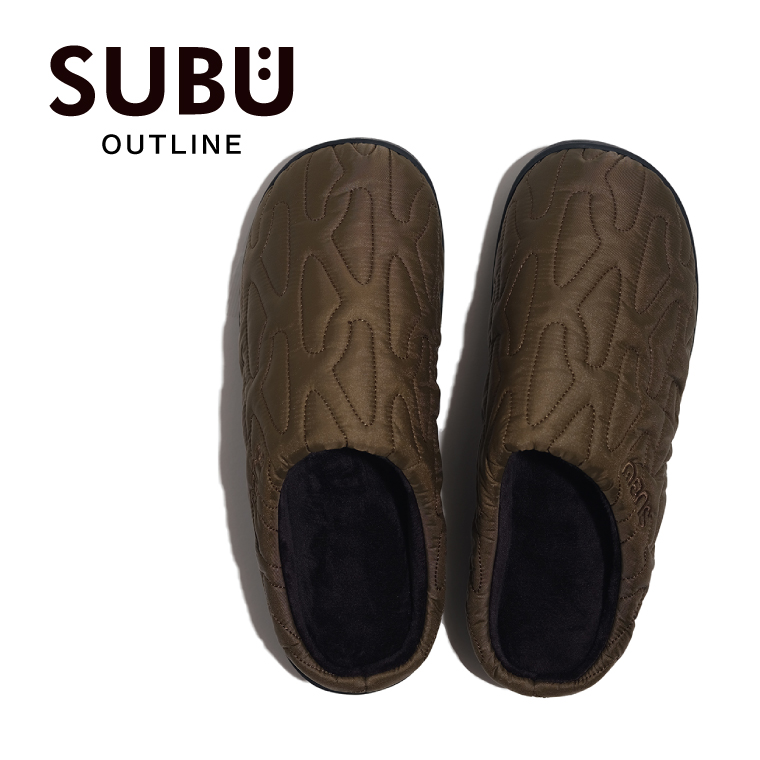 SUBU Outline 2025 スブ柄 秋冬用サンダル おしゃれ スリッパ レディース メンズ キッズ スリッポン ファー ボア 暖かい 防寒 ルームシューズ 室内用 外履き用 | SUBU | 02