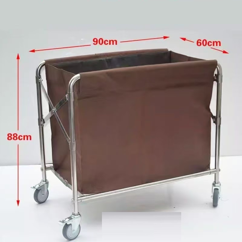 ランドリーワゴン 折りたたみ式、業務用ハンドトラック サービスカート