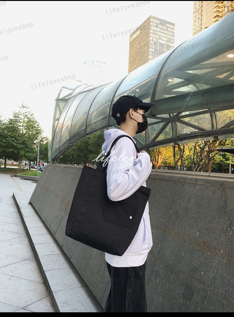 トートバッグ メンズ 縦長 ナイロン 肩掛けバッグ 大きめ 大容量 ビジネス 通勤バッグ 軽い 男性 鞄 大人 シンプル 撥水 おしゃれ 直輸入品激安 大学生 カジュアル