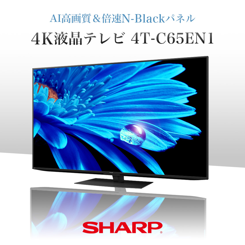 シャープ アクオス 65型 4K液晶テレビ 4T-C65DN1 2021年製-