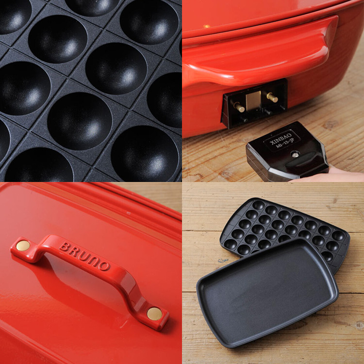 【極美品】ブルーノ ホットプレート たこ焼き グランデサイズ BOE026 ブルーノ ホットプレート グランデサイズ BOE026 たこ焼き器 電気