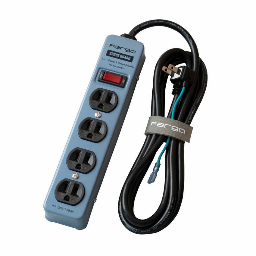 Fargo 電源タップ おしゃれ ファーゴ STEEL TAP AC4個口 1列