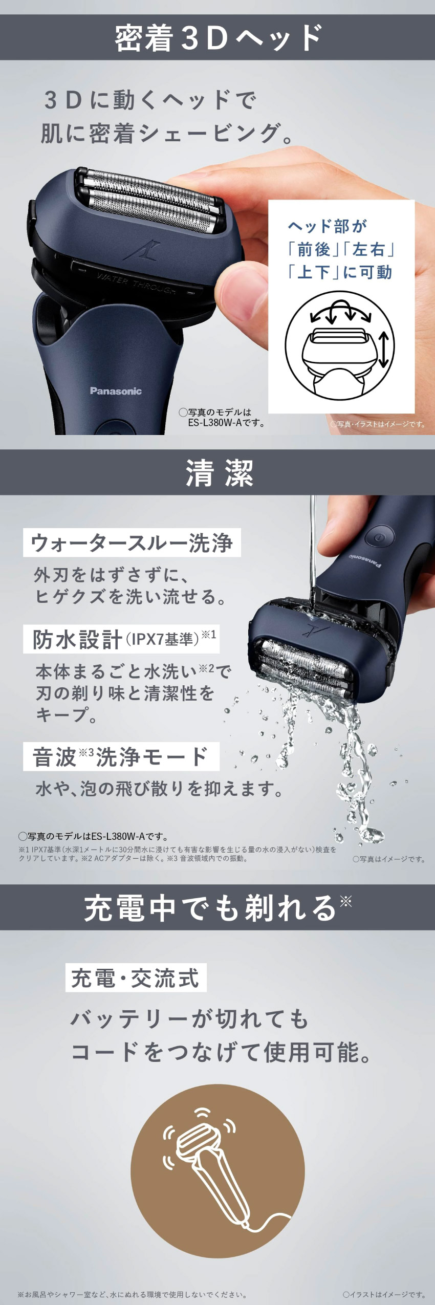 ラムダッシュ 髭剃り Panasonic ラムダッシュPRO 3枚刃 ES-L360D-S