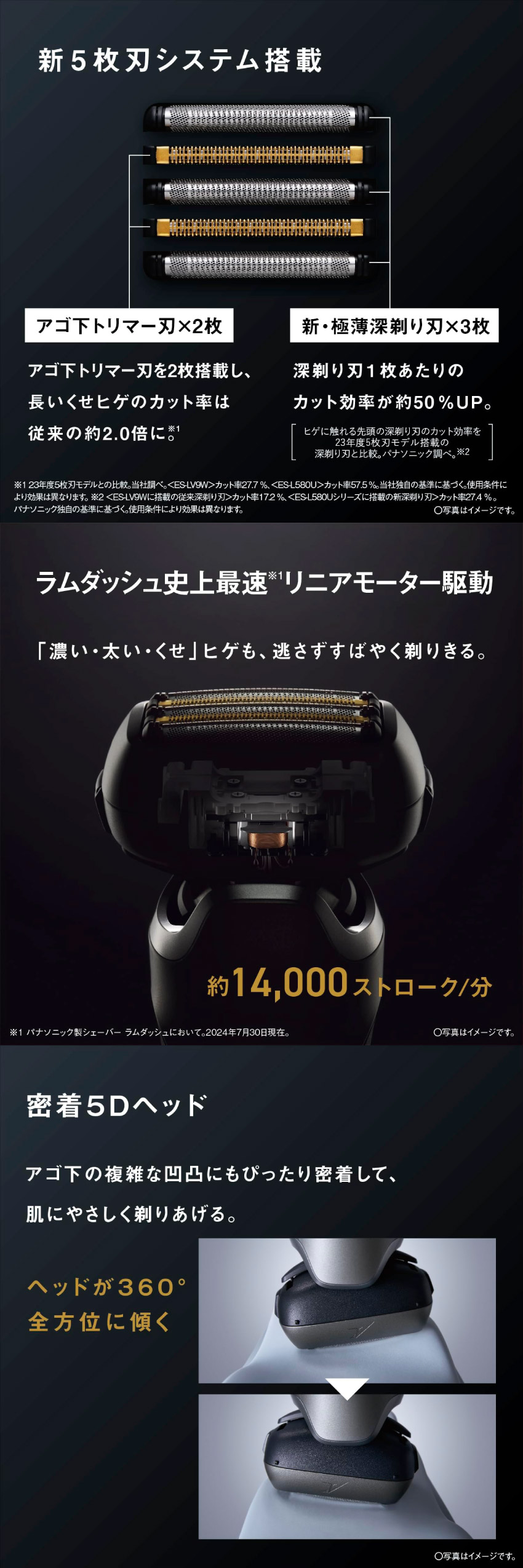 ラムダッシュ 髭剃り Panasonic ラムダッシュPRO 5枚刃 ES-L550U