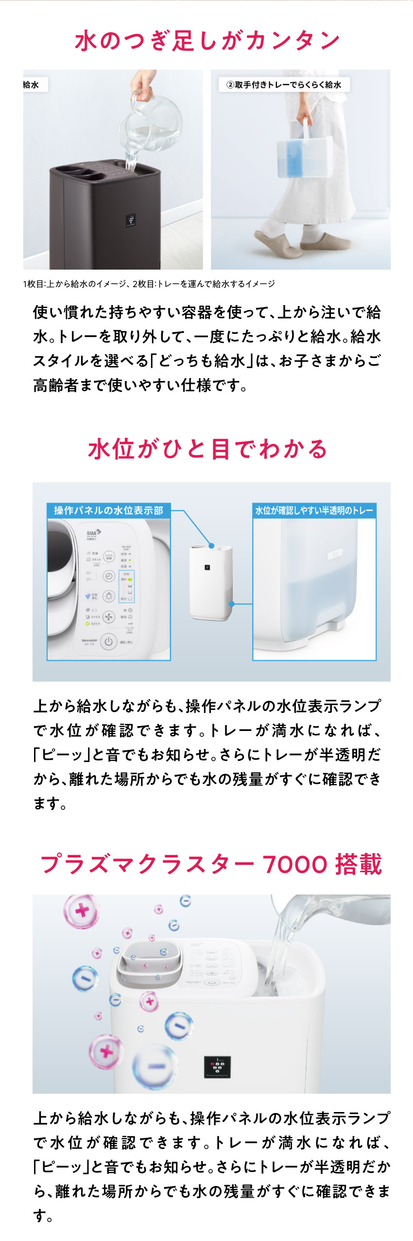 加湿器 SHARP シャープ プラズマクラスター加湿器 ホワイト