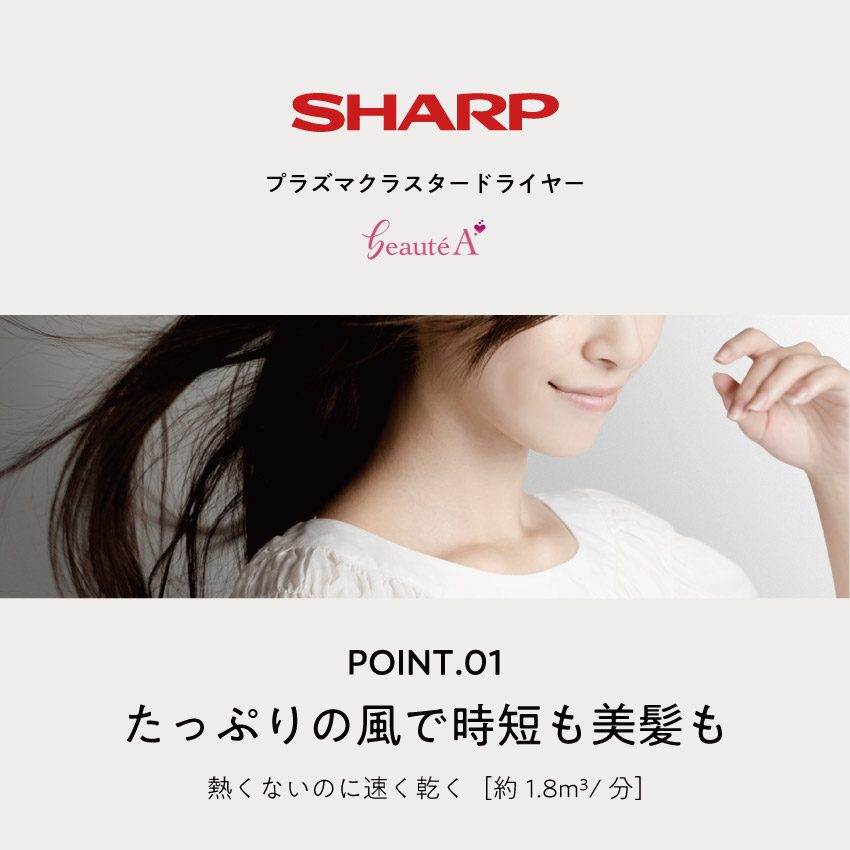ドライヤー ヘアドライヤー 冷熱風 大風量 シャープ プラズマ