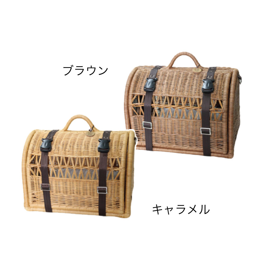 猫 キャリーバック ペットキャリーバッグ ラタンキャリーベッド2WAY