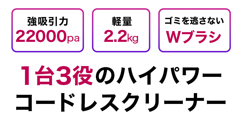 ハイパワー コードレス掃除機 SY-136