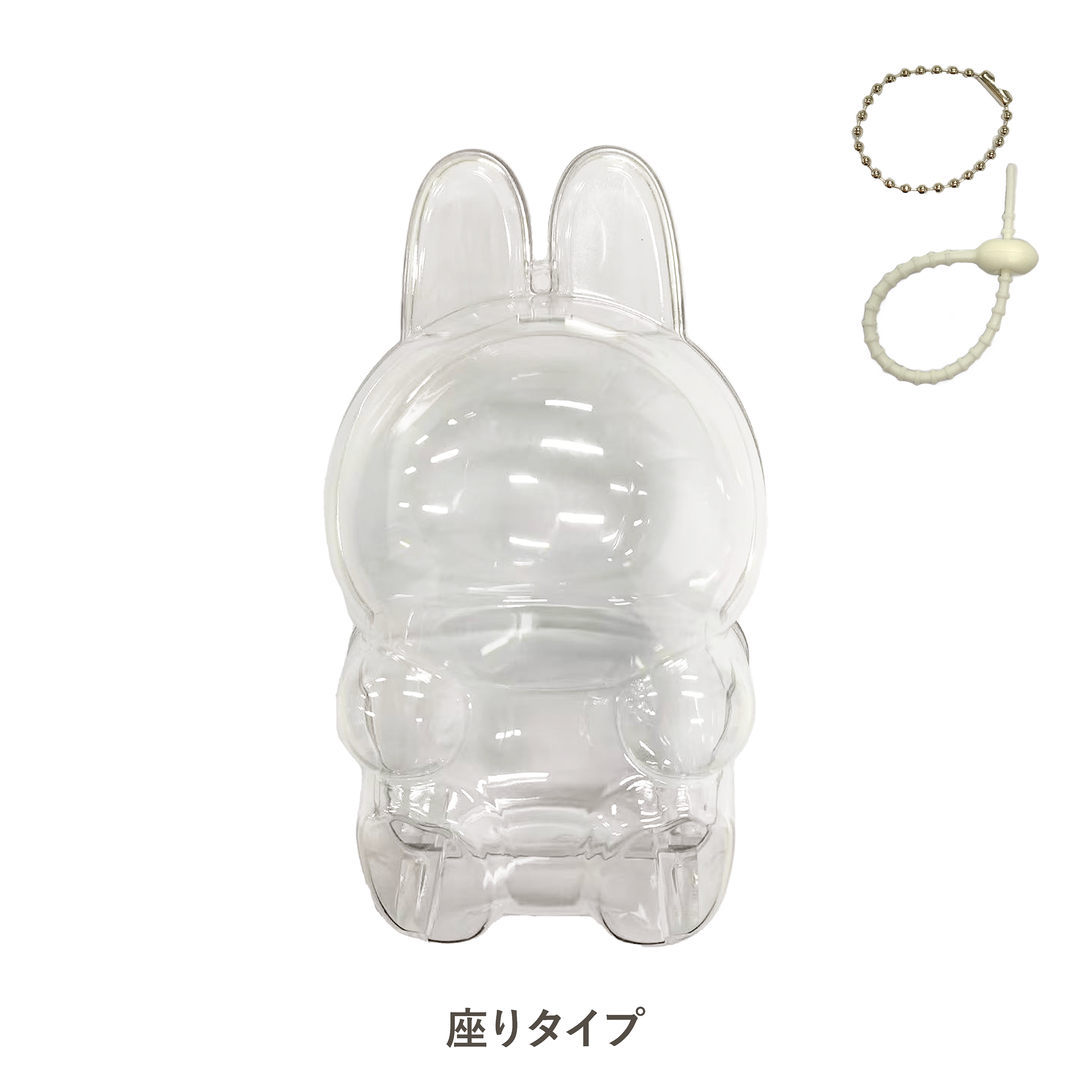 LABUBU ケース 保護ケース ぬいぐるみ 専用ケース 透明 クリア