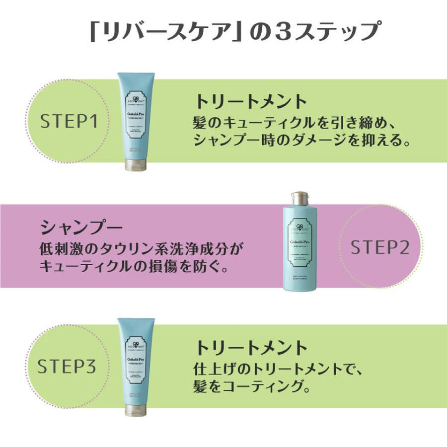 ゴクビプロ PREMIUM グリーンティーアロマ スカルプシャンプー スカルプケア 頭皮ケア 弱酸性 シャンプー アロマシャンプー グリーンティーアロマの香り |  | 02