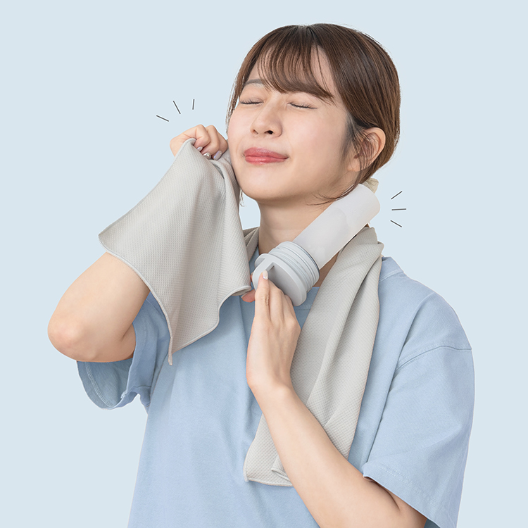 氷タオルで瞬時に冷却×長時間キープ ヒヤシーナ LCACL002 Life on