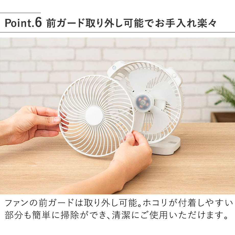 Life on Products 暑さ指数表示付人感センサーマグネットファン