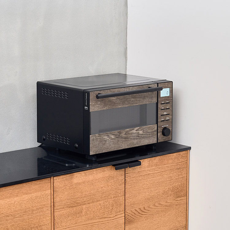 オーブンレンジ 電子レンジ Life on Products ライフオンプロダクツ LPRKC004 フラットタイプ 18L グリル 発酵機能 オーブン コンパクト 縦開き 省エネ 料理 | Life on Products | 15