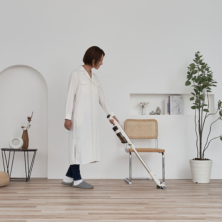 plus more コードレス掃除機 自立式コードレススティッククリーナー