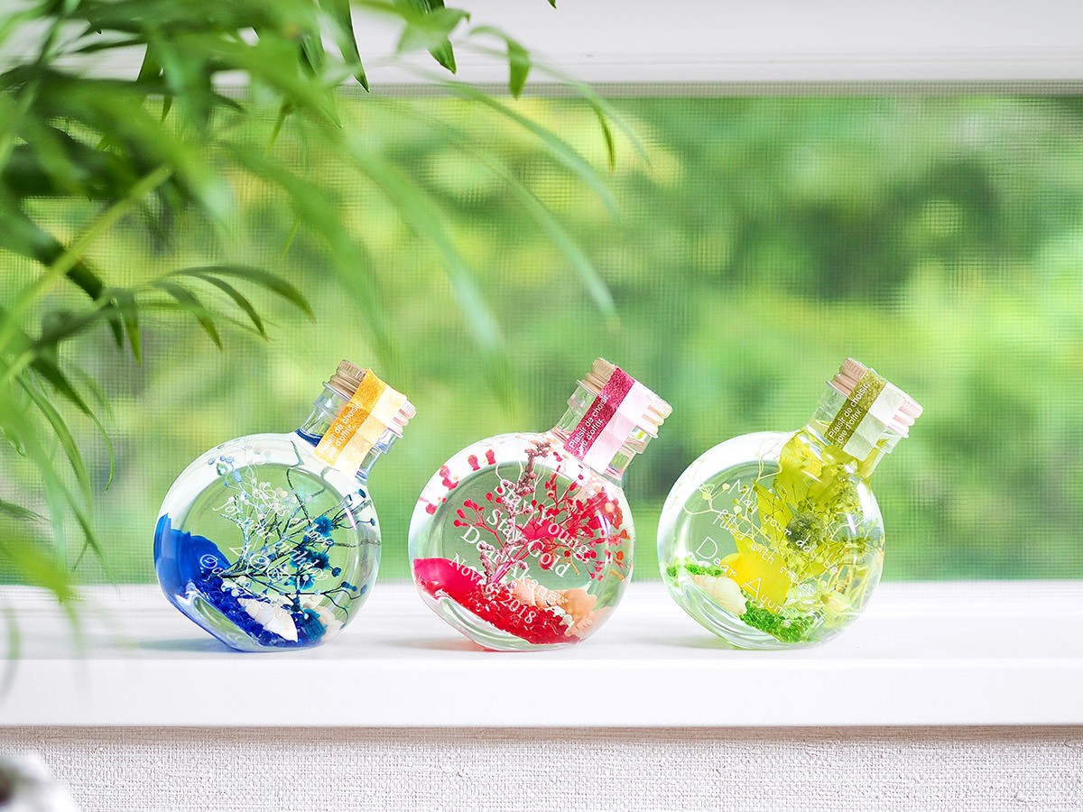 名入れギフト オリジナルギフト ハーバリウム S ピンク 結婚祝い 誕生