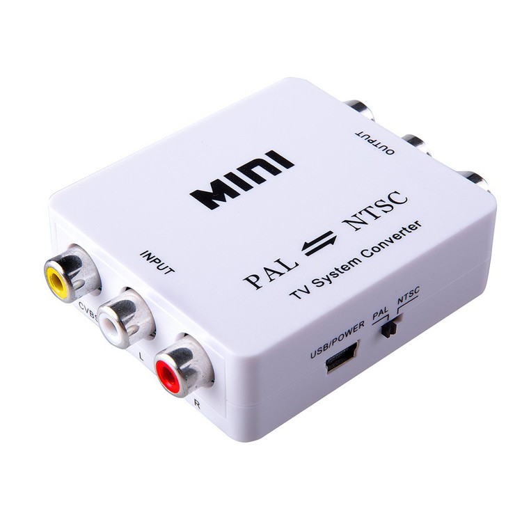 NTSC-PAL 形式変換アダプター 双方変換コンバーター USBケーブル付き