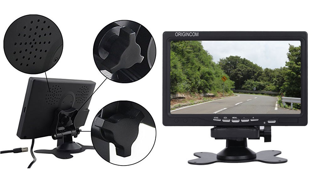 バックカメラセット 7インチモニター+小型バックカメラのお得な2点
