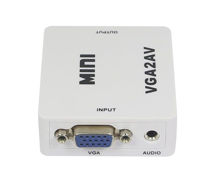 VGA⇒AV（コンポジット）変換アダプタ 音声出力 NTSC、PAL変換 1080P