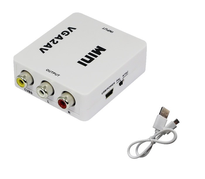 StarTech.com VGA to NTSC/PAL 変換アダプター VGA⇒AV（コンポジット）変換アダプタ 音声出力 NTSC、PAL変換 1080P