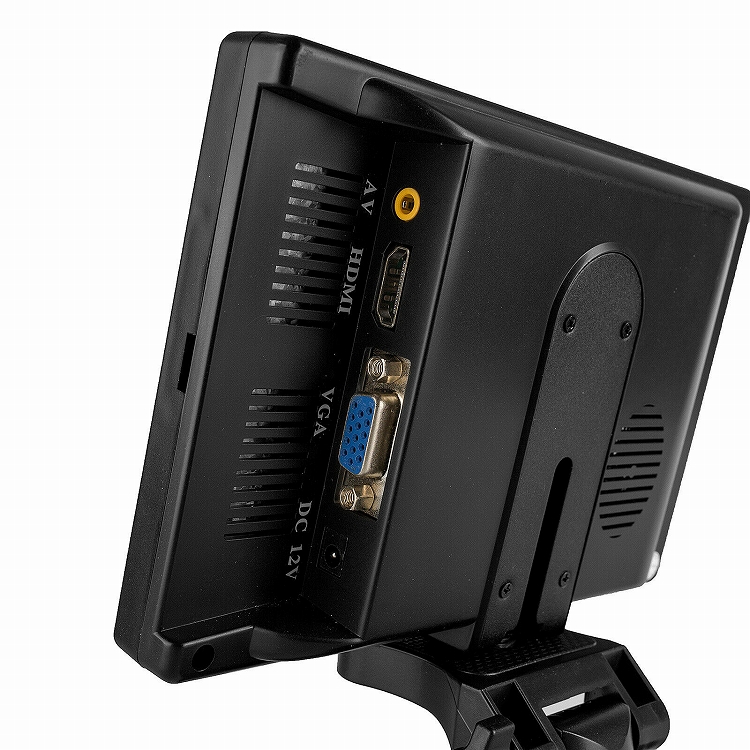 7インチ液晶薄型オンダッシュモニター/HDMI/WSVGAI接続対応 バック