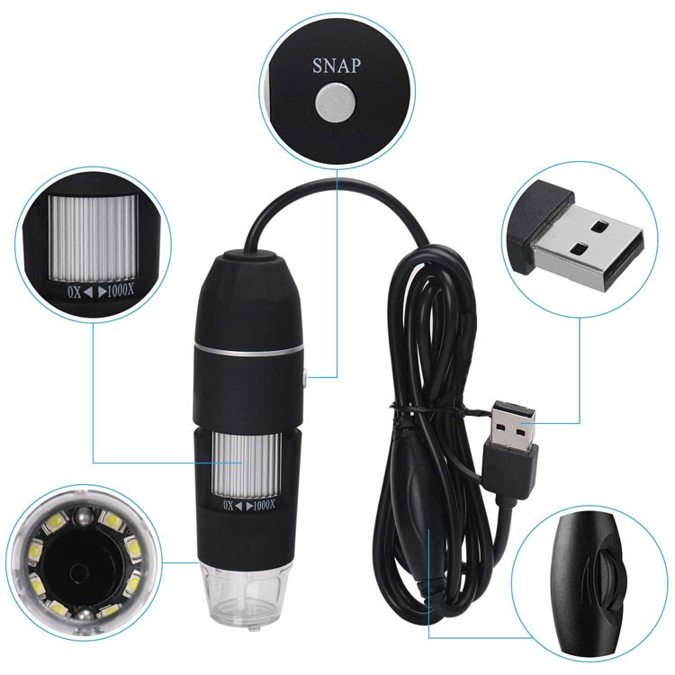 マイクロスコープ　新品♪ 値下げしました！ デジタルマイクロスコープ 最大1000倍拡大 生体 印刷物 基盤などの検査