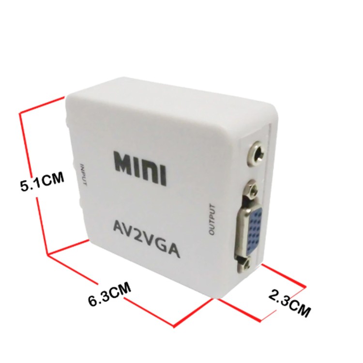 AV⇒VGAコンバータ AV RCA CVBS信号をVGA信号に変換 VGAモニタに